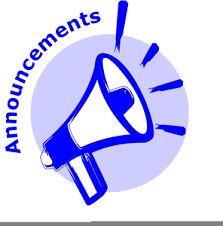 Announcements