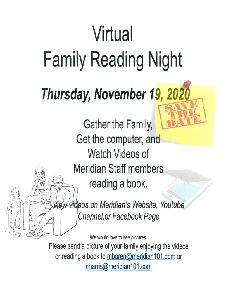 Meridian is Hosting a Virtual Family Reading Night