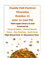 Family Fall Festival Scheduled
