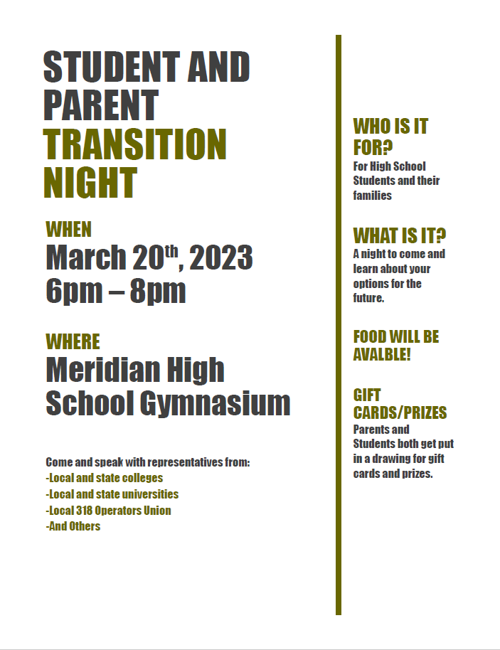 Student & Parent Transition Night